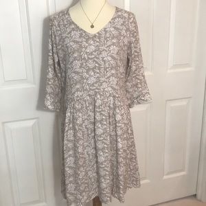 Garnet Hill Bohemian Pocket-Detail Dress Size 8